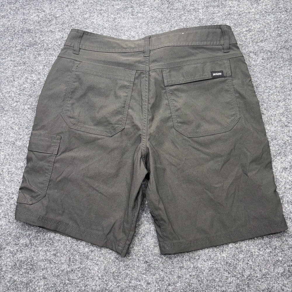 Prana Zion Shorts Mens 30 Charcoal Grey Stretch Hiking Cargo Belted 8 Inseam - Picture 7 of 8